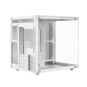 Boîtier d'ordinateur MAtx personnalisé Panneaux en verre Tours et boîtiers Aluminium blanc Ordinateur de bureau PC de jeu Boîtier d'ordinateur de jeu Boîtier de jeu - Product Image 6