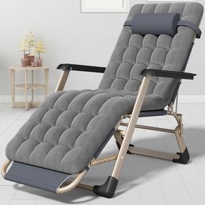 Vente chaude chaise portable pliante lit camping en plein air chaises longues avec matelas - Product Image 1