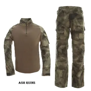 Custom Khaki combat clothes design your own fabric acu uniform