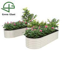 Huizhou Green Giant 17 ''de haut en forme de U grande boîte de jardinière de lit de jardin surélevée en métal ondulé modulaire pour le jardin