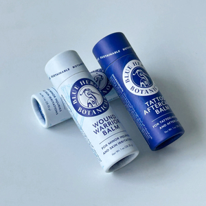 Emballage écologique économique pour baume corporel, tube en papier recyclable, emballage cosmétique artisanal en forme de cylindre. - Product Image 3