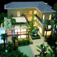 Modèle de construction immobilière personnalisé à grande échelle 1:30 avec éclairage LED, couleur et forme personnalisées, maison en bois moderne, villa imprimée en 3D
