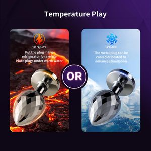 3 uds Base de diamante de cristal juguetes sexuales para adultos Kit de entrenador Anal Bead Butt Plug juego de principiantes para Mujeres Hombres masaje de próstata - Product Image 4