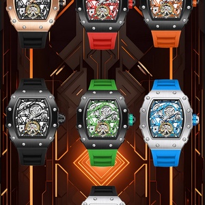 New Luxury Men Watch ONOLA Fashion Fully <b>Automatic</b> Mechanical Watches Man Unique Design Waterproof Tape Watch <b>Wristwatch</b> - Product Image 3