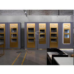 Vitrine à bijoux moderne inclinée Armoire à bijoux murale à encastrer avec vitrine indépendante pour centres commerciaux modernes - Product Image 3