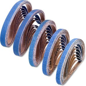 Courroies abrasives en zircone de petite taille 3/8x13 pouces - Product Image 3