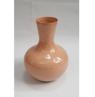 Vase en bambou poli pour arrangements floraux, récipient durable fait à la main, décoration de salon, jardin, maison, écologique, léger