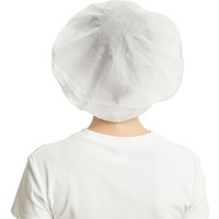 Casquette médicale chirurgicale pelucheuse OEM pour infirmière en PP non tissé plissé jetable pour infirmière et couvre-chaussures