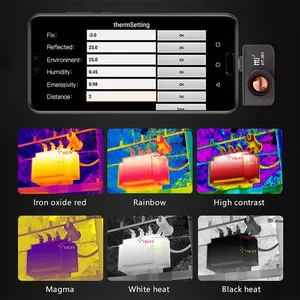 กล้องถ่ายภาพความร้อนภายนอกแบบเลนส์แมนนวล Ht-301 ความละเอียด 384*288 พิกเซล 25Hz สำหรับโทรศัพท์มือถือ - Product Image 2