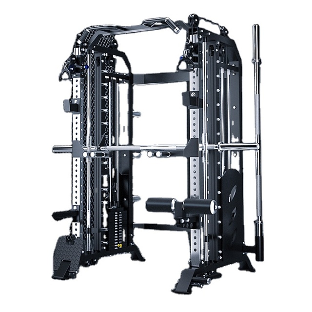 Multi Function Home Use Smith Machine With Weight Stack Gym Equipment Smith Machine Home