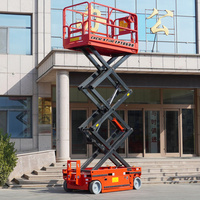 4m 6m 8m 10m 12m 14m 15m 16m 18m 20m 22m 24m 30m Mobiler Handscheren-Hubwagen mit Luftbereifung für Skylift