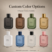 Flacons de parfum en verre personnalisés de 30 ml, 50 ml, 100 ml, flacons de parfum vides avec vaporisateur, flacons de parfum en verre de luxe OEM pour hommes