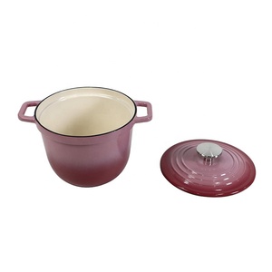 Ustensiles de cuisine de cuisine durables Mini <span class=keywords><strong>cocotte</strong></span> en fonte émaillée pot à riz avec poignées et couvercle de casserole prêt à l'induction - Product Image 6