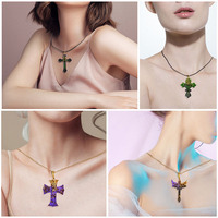 Molde de silicona para pendientes, moldes de epoxi de cristal personalizados, para decoración de collar, colgante, varios estilos, espejo Irregular cruzado