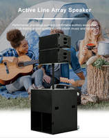 Système de Haut-Parleurs Line Array Professionnel Personnalisé, Conception Passive Active avec Flight Case pour Scène de Concert, Prix Fabricant