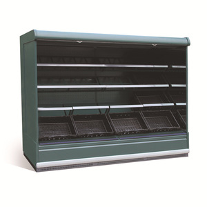 Pantalla refrigerada comercial Congelador Cortina de aire Pantalla abierta Refrigeradores Gabinete para frutas vegetales - Product Image 1
