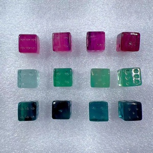 Nhà Máy giá bán buôn số lượng lớn pha lê thủ công mỹ nghệ cầu vồng tự nhiên fluorite Cube xúc xắc cho thanh đêm Quà tặng khuyến mãi - Product Image 2