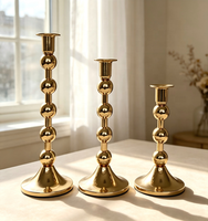 Porte-bougie Hurricane, élégant chandelier à tige haute, bougie conique en option, taille et finition personnalisées pour la décoration de table de mariage et de la maison