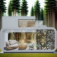 Cymdin Luxury 20 pieds 40 pieds Cabine de maison mobile préfabriquée Kits de petite maison pour l'extérieur Bureau Panneau sandwich de haute qualité