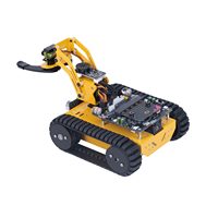 Yahboom BBC Microbit V2 Lastbit, Coche Robótico con Brazo Robótico de 3 Grados de Libertad, Compatible con MakeCode, Programación Gráfica y MicroPython