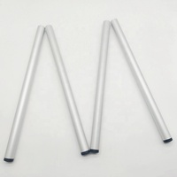 Tube rond en aluminium robuste et durable de 420 mm de longueur personnalisée pour les pieds de chaise/de bureau