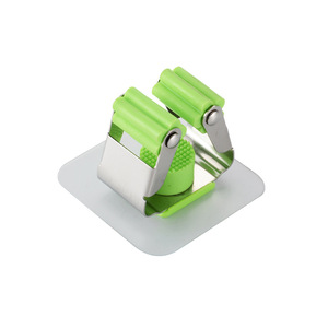 Stainless Steel Mop <b>Clip</b> <b>Hook</b> Non Marking No Drill Easy Installation For Bathroom Modern Style Single <b>Hook</b> With Stickers - Product Image 2