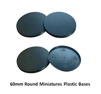 Bases rondes en plastique de 60 mm pour miniatures de wargames, bases pour figurines de jeux de table Warhammer, bases de modèles pour jeux de table