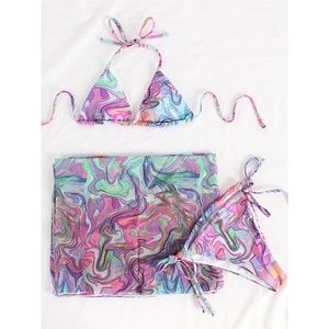 Ensemble de bikini 2 pièces sexy de haute qualité avec bandeau et string, maillot de bain personnalisé, vêtements de plage de luxe, maillot de bain imprimé respirant pour femme - Product Image 6