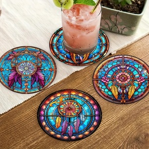 Sous-plat en bois isolant thermique pour table à manger, style européen et américain, anti-brûlure, support de pot, objet décoratif mural Art Déco - Product Image 4