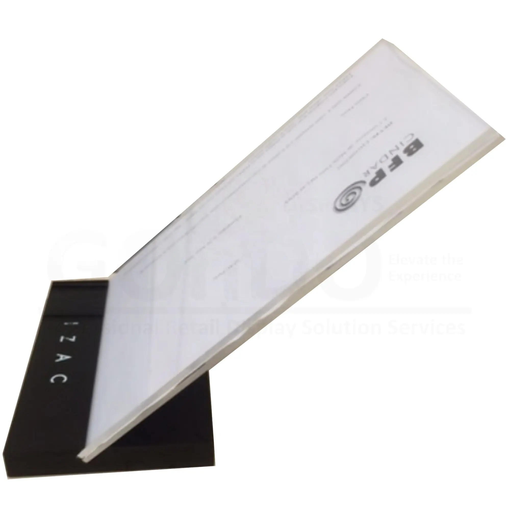 Tabletop, A5 Store Window Acrylic Menu Sign Board with inclined cutting and strong magnetic