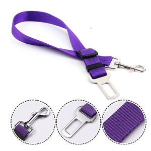 Ceinture de sécurité pour animaux de compagnie, laisse réglable pour chien, pour les voyages en véhicule, ceinture de traction durable, couleurs rouge, bleu, noir - Product Image 3