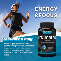 Compléments de Fenugrec Ausreson OEM 500mg Capsules de Fenugrec Ashwagandha Extrait de Graines de Fenugrec