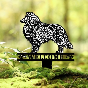 Décor de jardin extérieur <span class=keywords><strong>chien</strong></span> de berger <span class=keywords><strong>Shetland</strong></span> avec logo de jardin de <span class=keywords><strong>chien</strong></span> produits pour animaux de compagnie Yard Art - Product Image 4