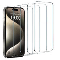 Protection d'écran en verre trempé 18/17/16/15/14/13 Plus/Pro/XS Max/XR/7/8/6s Plus/11/12 2.5D Ultra-fin 0.33mm Dureté 9H 3