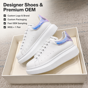 Nouvelles Chaussures de Luxe Designer 2026 pour Hommes et Femmes – Baskets Plateformes en Cuir de Haute Qualité Style MC avec Lacets Arc-en-ciel – Chaussures Décontractées de Type Court - Product Image 1