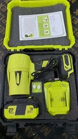 Souffleur à feuilles sans fil 21V avec 2 batteries et chargeur - Souffleur haute puissance pour jardin, séchage de voiture, déneigement, usage industriel