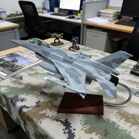 Tongde 1:48 Modèle d'avion de chasse F16 en résine 31 cm, bleu, motif personnalisable, pièces séparées, décalcomanie sérigraphiée, à vendre