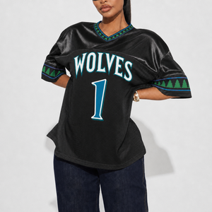 <span class=keywords><strong>Maillot</strong></span> des <span class=keywords><strong>Timberwolves</strong></span> de Minnesota édition City pour femme, coupe ample, tenue de sport, tenue de soirée, <span class=keywords><strong>maillot</strong></span> de supporter pour le jour du match, nom personnalisé, faible MOQ - Product Image 5