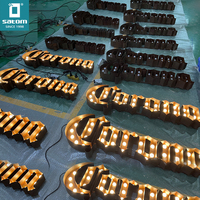 Letrero LED con Iluminación Frontal IP65 para Exteriores, Publicidad con Nombre de Tienda