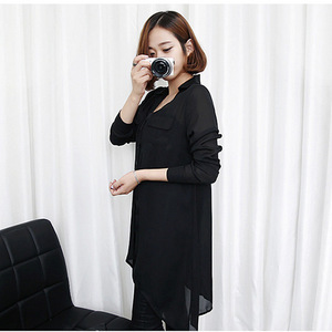 Women's Long Sleeve Chiffon Sun Protection Shirt Upf 50 Anti Uv Mid Length Base Layer Clothing For Outdoor Wear - Product Image 3