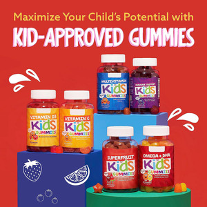 Suplemento Alimenticio de Caramelos Blandos para Niños de Primera Calidad, Apoya la Salud con Omega, Vegetales y Frutas, Fibra Nutricional - Product Image 4