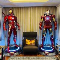 Statue taille réelle MK50 ironman avec ailes marvel figurine statue résine artisanat fer homme sculpture pour décor de magasin