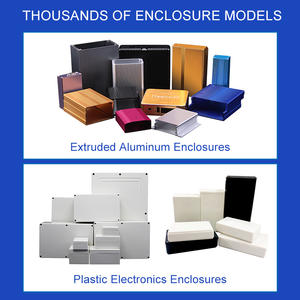 양극 산화 알루미늄 압출 전자 인클로저 중국 제조업체 사용자 정의 전기 배터리 박스 케이스 하우징 - Product Image 2
