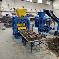 Machine mobile électrique haute efficacité 4-26 pour la fabrication de blocs de béton creux et de briques pleines, à vendre