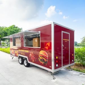 Meilleur Prix Camion Restauration Rapide Restaurant Mobile Vintage Food Truck Burger Équipement Crème Glacée Remorque Houston Avec Certificat CE - Product Image 2