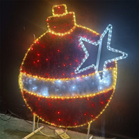 Luces Navideñas LED Personalizadas de 220V para Exteriores con Motivo Festivo, Letrero Luminoso 2D IP65 para Decoración de Paisajes y Bodas