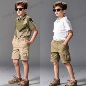 Short demi-enfant 8-12 ans, pantalon pour grand garçon, décontracté, droit, été, nouvelle collection - Product Image 5