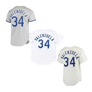 Camiseta de Béisbol Americana Cosida al por Mayor, 42 Jackie Robinson, 34 Fernando Valenzuela, 31 Mike <span class=keywords><strong>Piazza</strong></span>, 55 Hershiser, 45 Martinez - Product Image 3