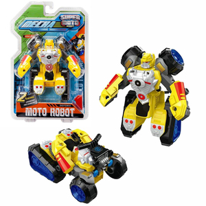 Motocicleta Transformar <span class=keywords><strong>Robot</strong></span> Juguete 2 EN 1 Cambiable Coche <span class=keywords><strong>Robot</strong></span> DIY Coche Deformación <span class=keywords><strong>Robot</strong></span> - Product Image 2