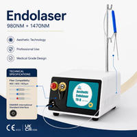 Appareil laser Endolaser à double longueur d'onde 1470nm+980nm pour lifting et lipolyse, résultats efficaces